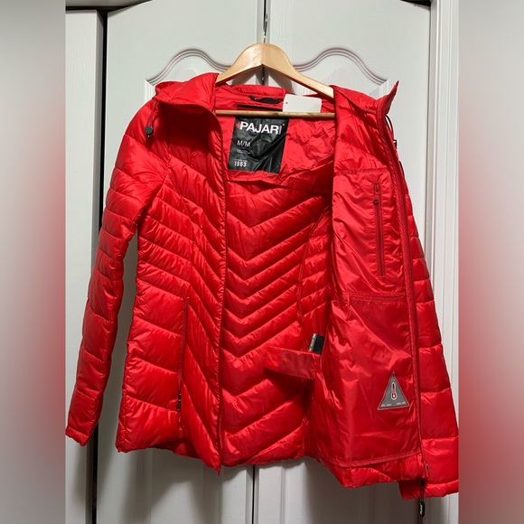 BNWT Pajar Packable Puffer Jacket - Red - Picture 3 of 6